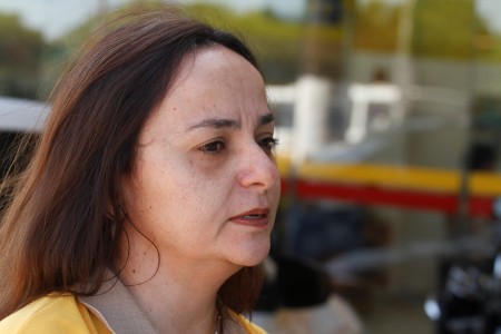 2017.09.18 - PA - Belém - Brasil: Semana Nacional do Trânsito - SEMOB realiza ação educativa na avenida Almirante Barroso. Ana Paula Grossinho. Foto: Oswaldo Forte.