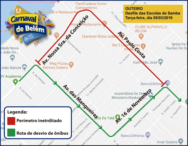 Mapa - Interdição e desvio de rota de ônibus - Outeiro-06