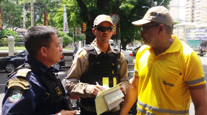 A ação foi promovida pela Superintendência Executiva de Mobilidade Urbana de Belém (SeMOB) e contou com o apoio da Guarda Municipal de Belém (GMB).
